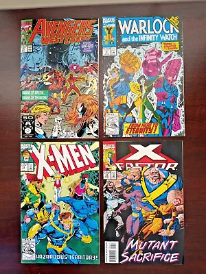 Buy Marvel Comics 4 Lot Avengers West Coast #75, X Factor #94, Warlock #9, X-Men #13 • 7.22£