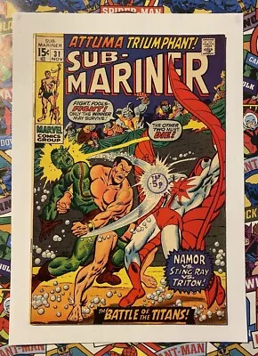 Buy Sub-mariner #31 - Nov 1970 - Attuma Appearance! - Vfn+ (8.5) Cents Copy! • 29.99£