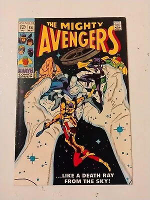 Buy Avengers #64 (1969) 1st App Barney Barton! Hawkeye's Brother! Gene Colan! F/VF • 31.62£