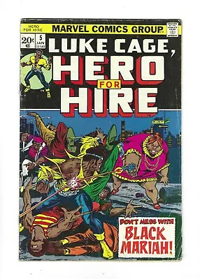 Buy Luke Cage Hero For Hire #5  5th Appearance, 1st Black Mariah, 5.5 FN-, Marvel • 15.80£