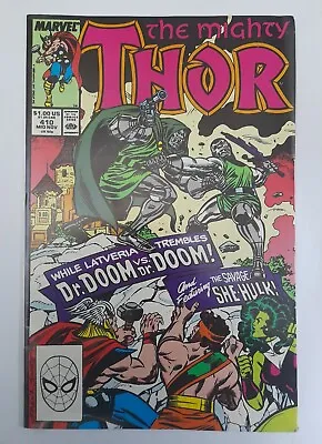 Buy 1989 Thor 410 VF.Loki Visit Dr.Doom To Discuss  Act Of Vengeance .Marvel Comics • 8.50£