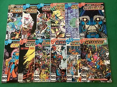 Buy DC Crisis On Infinite Earths #1-#12, Complete Set, Copper Age Comic Lot Of 12 • 59.27£