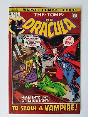 Buy Tomb Of Dracula 3 Bronze Age Marvel Comics Key First Rachel Van Helsing 1972 • 279.82£