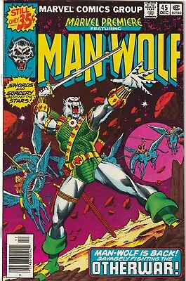 Buy Marvel Premiere #45 - Man-Wolf Origin,  1st Other Realm Appearance Marvel 1978 • 9.59£