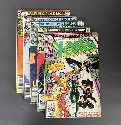 Buy Marvel Comics THE UNCANNY X-MEN Vintage Comic Book Lot Issues #165,168-171 • 40.21£