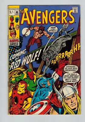 Buy Avengers (1963) #  80 UK Price (5.0-VGF) (627171) 1st App. Red Wolf 1970 • 36£