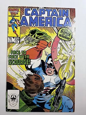 Buy Captain America #320 (1986) Death Of Scourge In 8.5 Very Fine+ • 4.25£