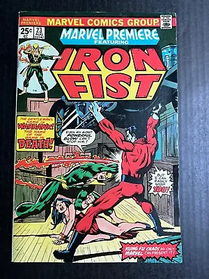 Buy MARVEL PREMIERE #23 IRON FIST August 1975 Warhawk First Appearance Key Issue • 39.36£