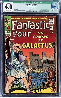 Buy Fantastic Four #48 - 1966 CGC 4.0 ~ Silver Surfer & Galactus ~ Qualified • 709.18£