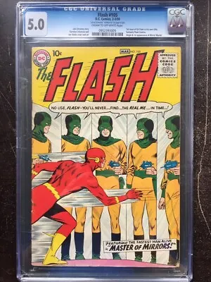 Buy FLASH #105 CGC VG/FN 5.0; CM-OW; 1st Silver Age Flash In His Own Title! • 2,798.32£
