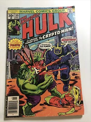 Buy Incredible Hulk #205 The Crypto-Man Death Of Jarella Marvel Comics November 1976 • 2.57£