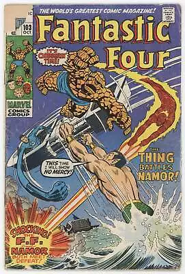 Buy Fantastic Four 103 Marvel 1970 GD VG Namor Sub-Mariner Magneto Agatha Harkness • 10.49£