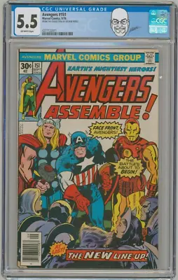 Buy George Perez Pedigree Collection Copy CGC 5.5 ~ Avengers #151 / Jack Kirby Cover • 78.83£