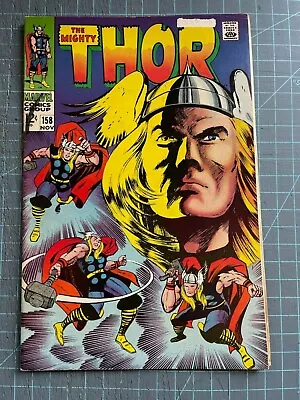 Buy Marvel Mighty Thor #158 1968 Origin Of Thor Iconic Cover • 23.99£