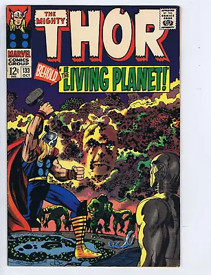 Buy Thor #133 Marvel 1966 '' The Living Planet ! '' • 119.93£
