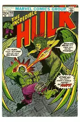 Buy Incredible Hulk 168 6.5 // 1st Appearance Of Harpy Marvel Comics 1973 • 43.39£
