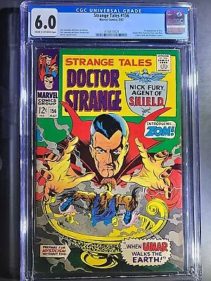 Buy 1967 STRANGE TALES #156 1st Zom. Spider-man. Steranko & Severin - Marvel CGC 6.0 • 39.33£