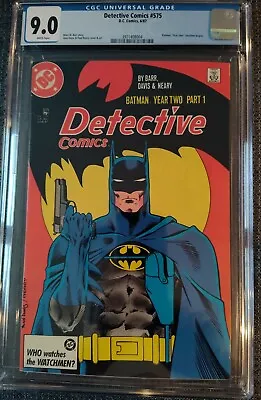 Buy Detective Comics #575 CGC 9.0 White DC 1987 Comic Book • 64.24£