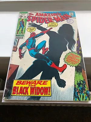 Buy Amazing Spider-Man 86 (1970) Origin Of Black Widow. 1st App New Costume, Cents • 55.99£