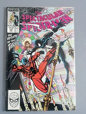 Buy THE SPECTACULAR SPIDER-MAN - # 137 APR - THE TARANTULA! - 1988 -Alex Saviuk Art  • 4.50£