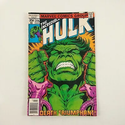 Buy The Incredible Hulk #225 Newsstand Leader Appearance (1978 Marvel Comics) • 2.36£