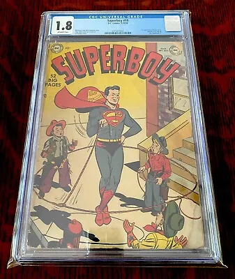 Buy Superboy 10 1950 CGC Graded 1.8 1st App Lana Lang - Brand New Slab 2024 • 519.68£