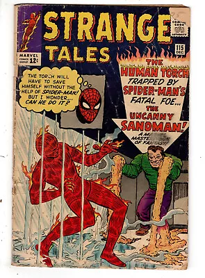 Buy Strange Tales #115 (1963) - Grade 2.5 - Spider-man & Sandman Appearance! • 94.61£