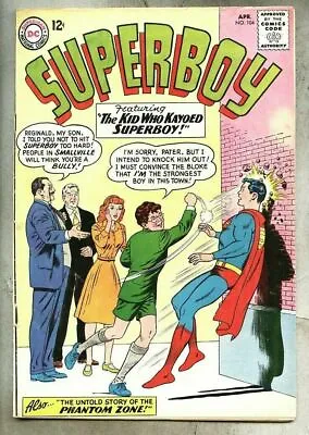 Buy Superboy #104-1963 Vg Curt Swan Origin Phantom Zone • 18.99£