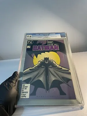 Buy Batman #405 CGC 9.4 WP 1987 DC Comics Year One Part 2 Frank Miller White • 90.24£