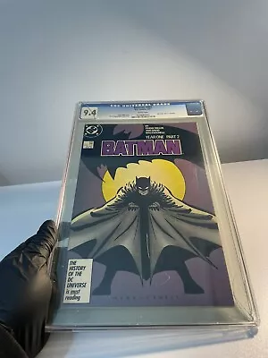 Buy (COVER BROKEN) Batman #405 CGC 9.4 WP 1987 DC Comics Year One Part 2 • 105.65£
