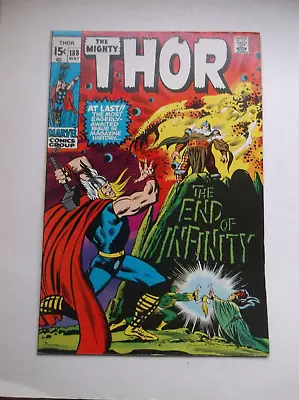 Buy Marvel: The Mighty Thor #188,  The End Of Infinity! , 1971, Fn/vf (7.0)!!! • 31.97£