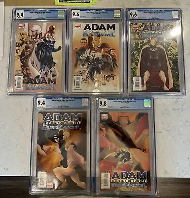 Buy Adam: Legend Of The Blue Marvel #1, 2, 3, 4, 5 CGC 9.4-9.8 (Rare Set New Cases) • 959.42£