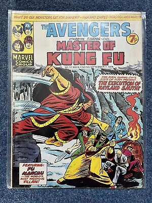 Buy Marvel UK, Avengers # 51 Shang Chi Master Of Kung Fu • 4.99£