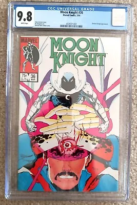 Buy MOON KNIGHT #36 CGC 9.8 WHITE PAGES  - 1984 - Doctor Strange!! • 98.94£