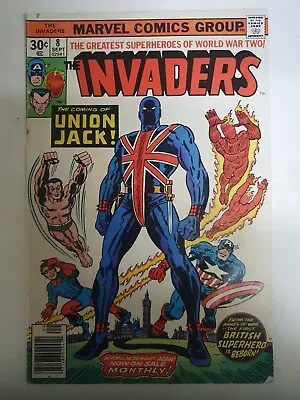 Buy THE INVADERS #8 - SEPT 1976 - 1st UNION JACK COVER APPEARANCE!  • 6£