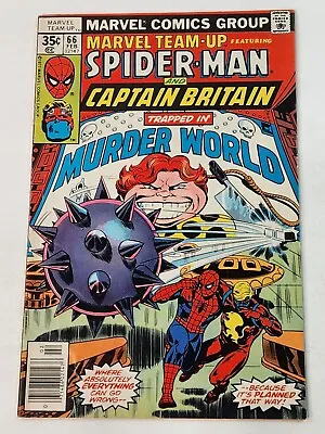 Buy Marvel Team-Up 66 NEWSSTAND 2nd App Captain Britain In US 2nd Arcade 1978 • 17.58£