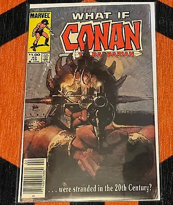 Buy WHAT IF…? #43 Conan Were Stranded In The 20th Century? Marvel 1984 Newsstand? • 8.28£