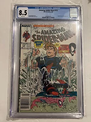 Buy Marvel Amazing Spider-man #315 Newsstand 1989 Cgc 8.5 White Pages • 63.07£