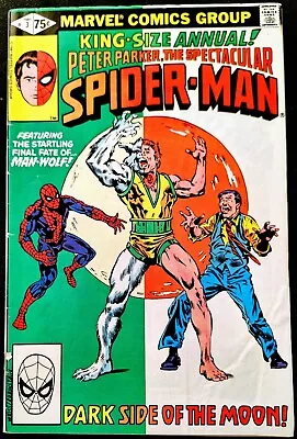 Buy SPECTACULAR SPIDER-MAN KING-SIZE ANNUAL #3 FN- 1981 MAN-WOLF Marvel Comics • 2.49£