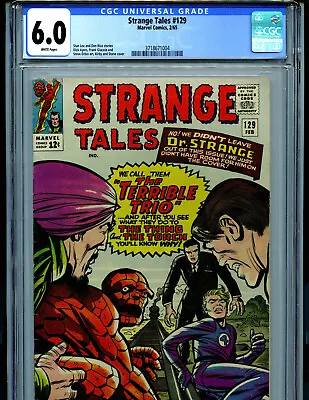 Buy Strange Tales #129 CGC 6.0 FN 1965 Marvel Comics  Amricons K33 • 118.58£