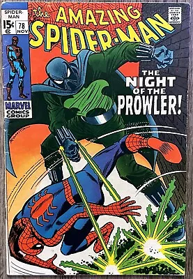 Buy The Amazing Spider-man Comic #78 (marvel,1969) 1st Prowler Appearance Silver Age • 144.57£