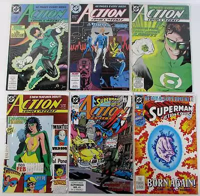 Buy Action Lot Of 6 #608,612,634,636,650,687 DC (1988) 1st Print Comic Books • 24.66£