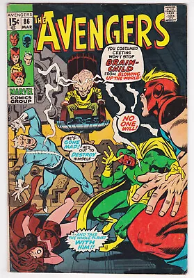 Buy Avengers #85 Very Good-Fine 5.0 Goliath Vision Scarlet Witch Quicksilver 1971 • 13.65£