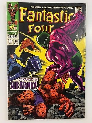 Buy Fantastic Four #76 Silver Surfer Psycho-man 12¢ 1968 J. Kirby Marvel Comics • 39.57£