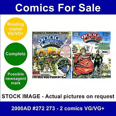 Buy 2000AD #272 273 - 2 Comics VG/VG+ • 6.49£