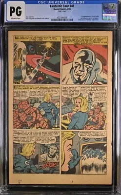 Buy Fantastic Four #48 Page 9 Only 1st Silver Surfer & Galactus CGC PG Authentic • 94.37£