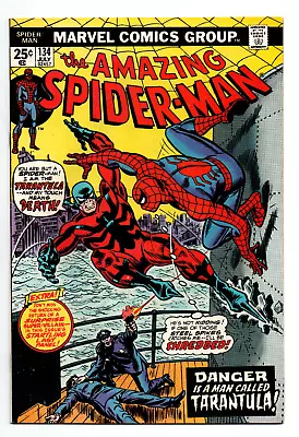 Buy Amazing Spider-Man #134 - 1st App Tarantula - KEY- Punisher Cameo - 1974 - (-NM) • 118.59£