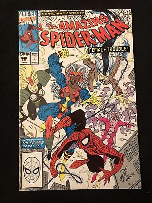 Buy The Amazing Spider-man 340 8.5 Marvel 1990 1st Female Fetales Xx • 7.89£