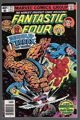 Buy Fantastic Four #211 Marvel 1979 Newsstand NM+ 9.6 • 147.91£