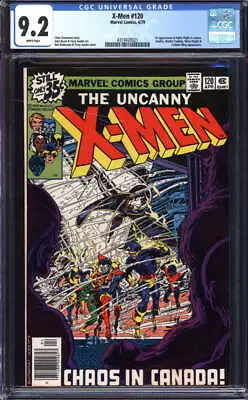 Buy X-men #120 Cgc 9.2 White Pages // 1st Alpha Flight In Cameo Marvel 1979 • 183.89£